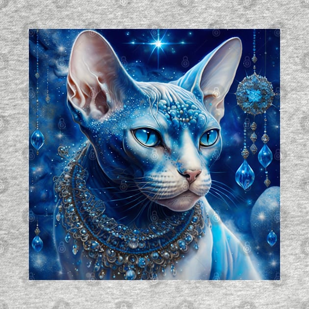 Dazzling Blue Sphynx by Enchanted Reverie